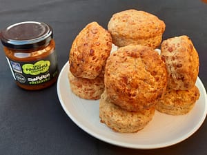 Spicy Pineapple and Cheese Scones